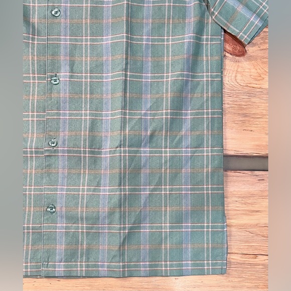 Vintage Irvine Park Hawaiian Cuban Style Plaid Pocketed Button Up Shirt - Picture 4 of 8